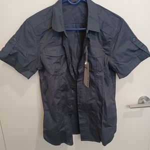 Navy blue Button Down Casual Shirt